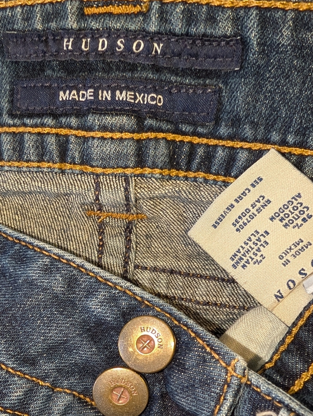 Dark Wash Women’s Bootcut Hudson Jeans - Classic Denim - Picture 7 of 8